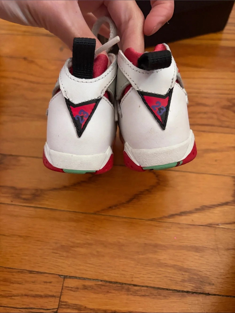 Jordan Toddler Sneakers in White, Gray & Red